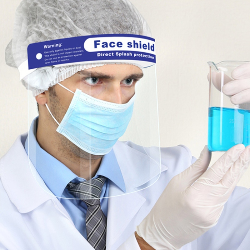 What is the role of protective face shield?