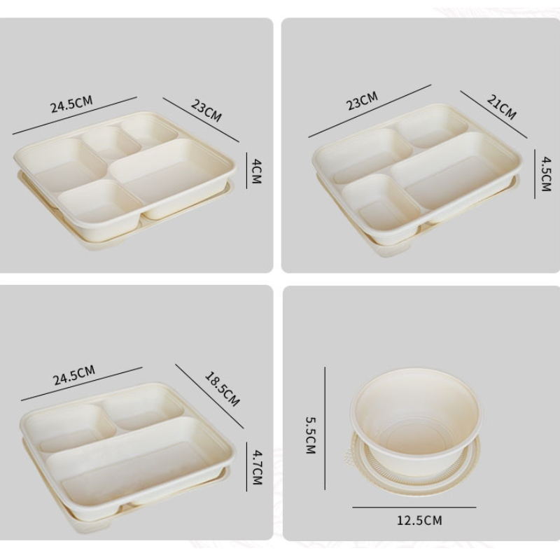 disposable biodegradable environmental corn starch food container