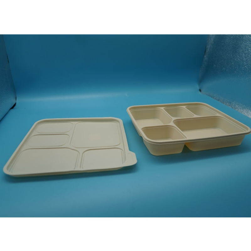 airtight microwavable compartment takeaway biodegradable food packaging food storage disposable food containers