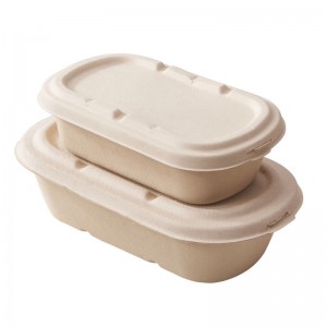 Bioegradable Food Packaging Cornstarch Packing Lunch Box Compostable Microwaveable Clamshell Take Out Food Containers