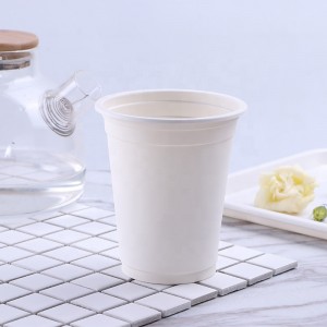 Eco friendly compostable cups PLA corn starch office used disposable biodegradable cup