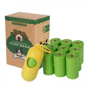 Plastic Free Whole Compostable Disposable Poop Bags Biodegradable Corn Starch Dog Poop Waste Bags Eco Friendly Dog Poop Bags