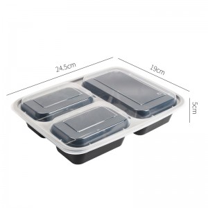 Disposable Round PP Plastic Food Delivery Container container plastic Storage Packaging Lunch Box With Cover